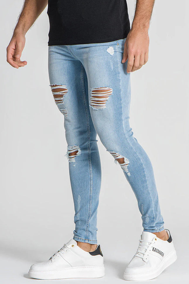 Light Blue Core Destroyed Jeans