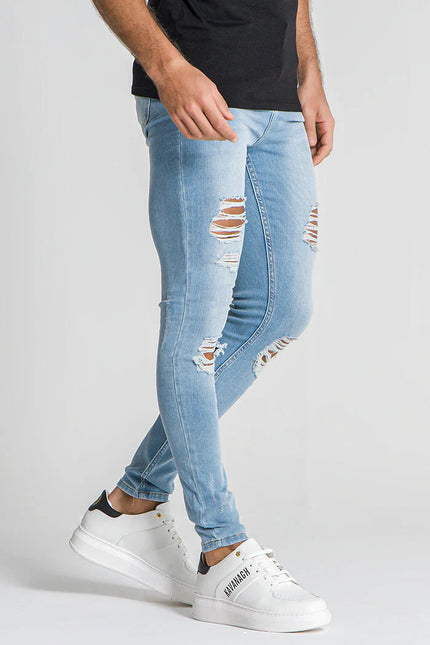 Light Blue Core Destroyed Jeans