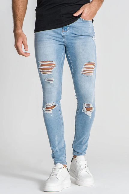 Light Blue Core Destroyed Jeans