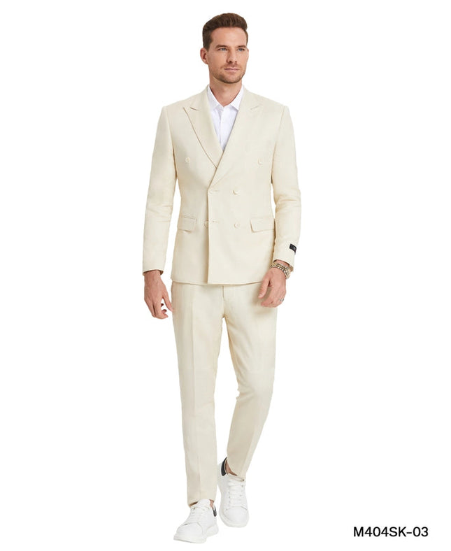 Light Weight Linen Suits, 2-PC Skinny Fit,Tan