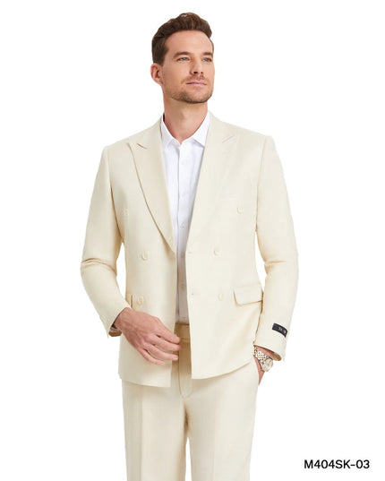 Light Weight Linen Suits, 2-PC Skinny Fit,Tan