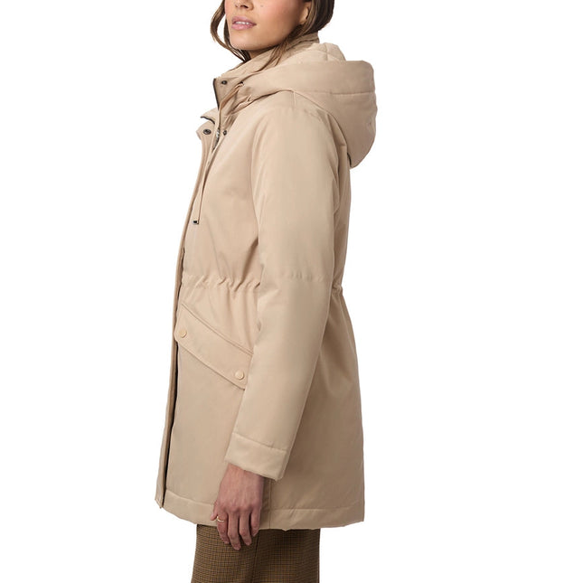 Lightweight Hooded Rain Coat Light Beige