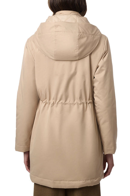 Lightweight Hooded Rain Coat Light Beige