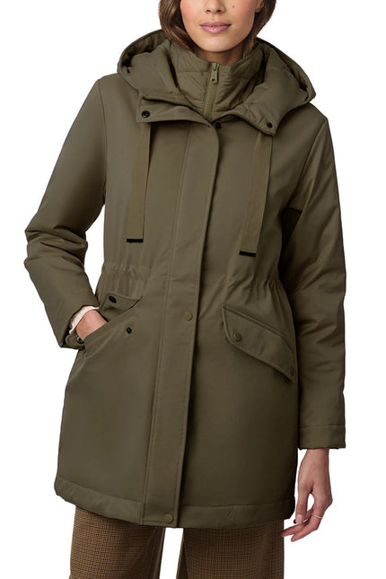 Lightweight Hooded Rain Coat Olive