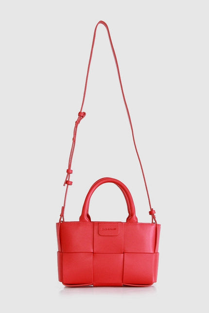 Little Love Woven Crossbody Bag Red