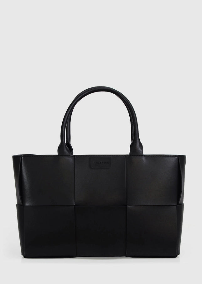 Long Way Home Woven Tote Black