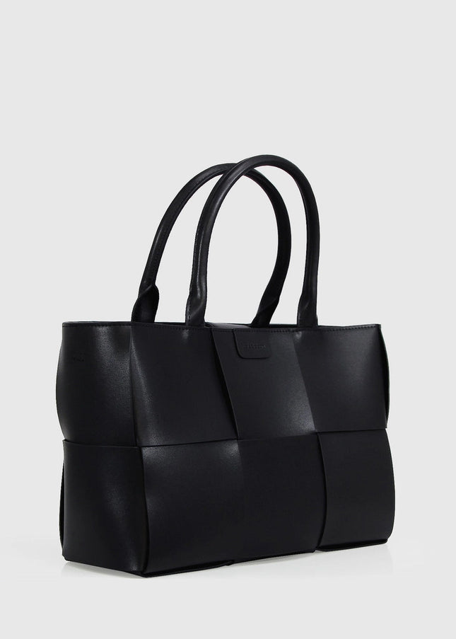 Long Way Home Woven Tote Black