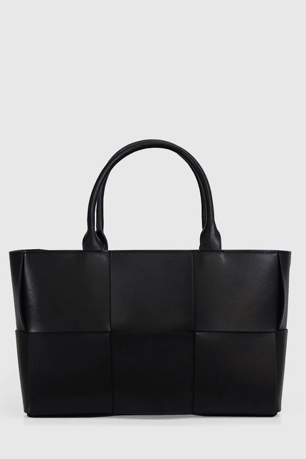 Long Way Home Woven Tote Black