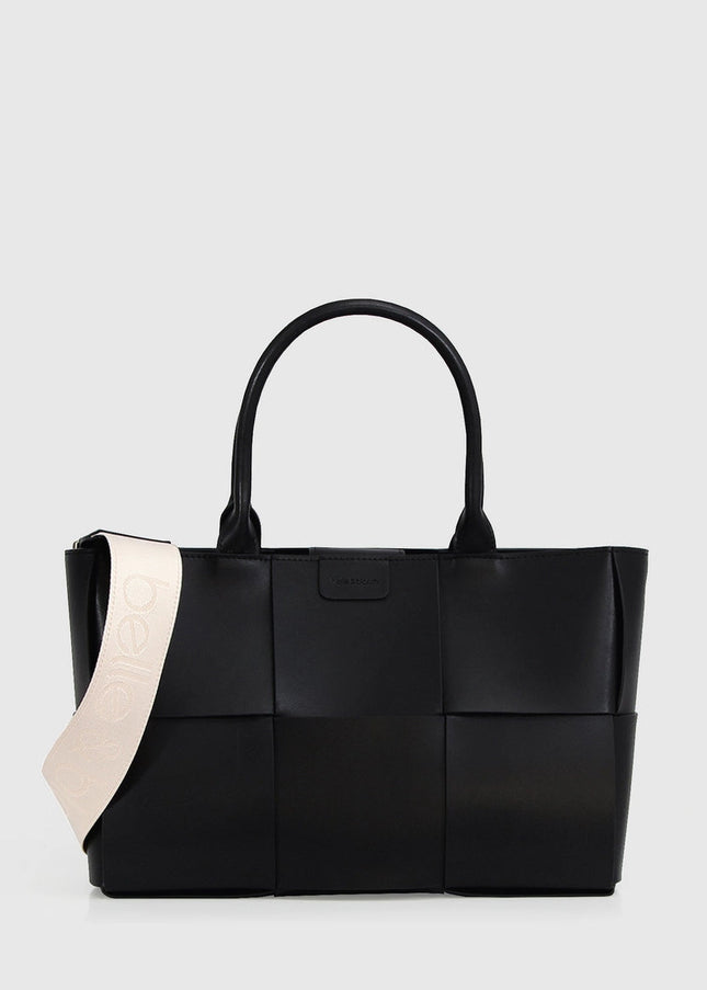 Long Way Home Woven Tote Black