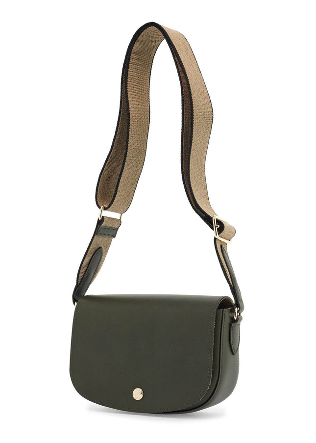 Longchamp khaki leather crossbody bag epure with adjustable strap