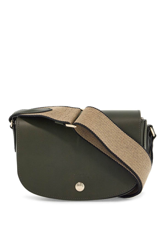 Longchamp khaki leather crossbody bag epure with adjustable strap