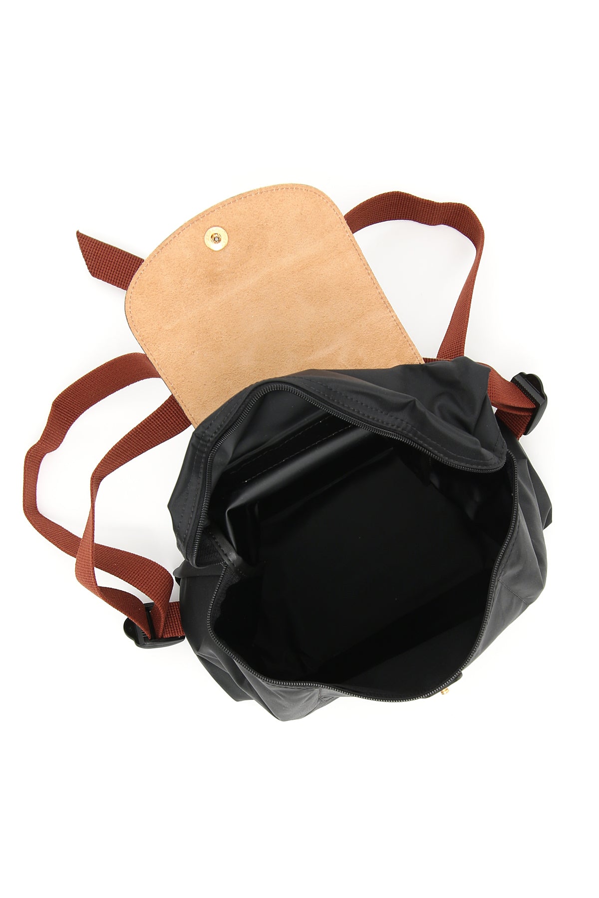 Longchamp nylon and leather le pliage original backpack