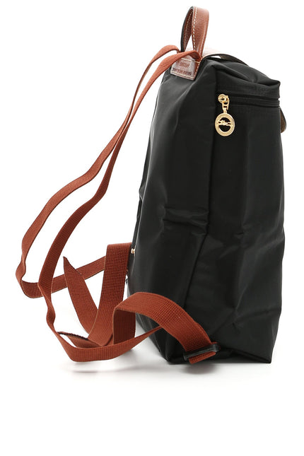 Longchamp nylon and leather le pliage original backpack