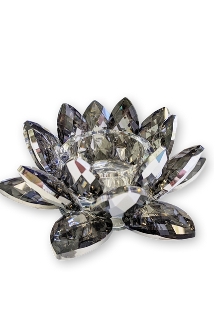 Lotus Crystal Tea-Light Candle Holder