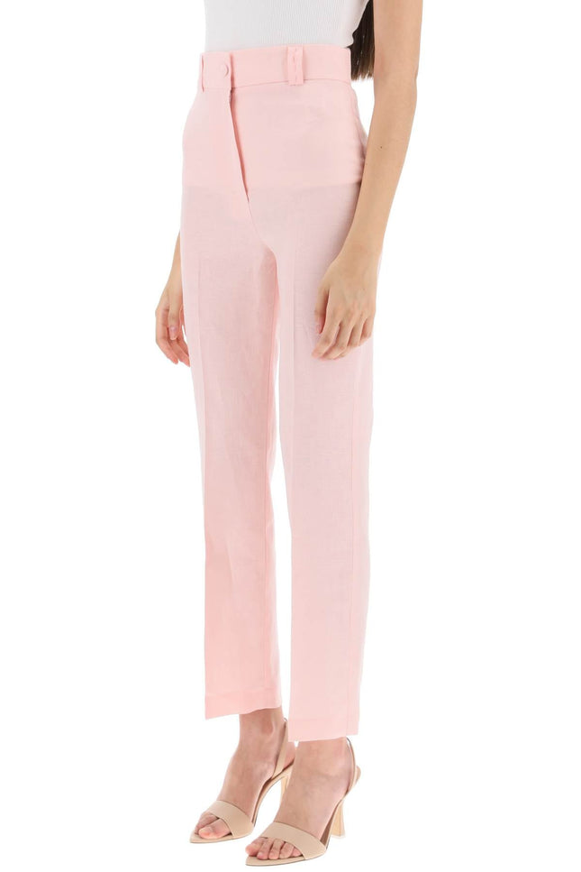 'Loulou' Linen Trousers-women > clothing > trousers-Hebe Studio-Urbanheer