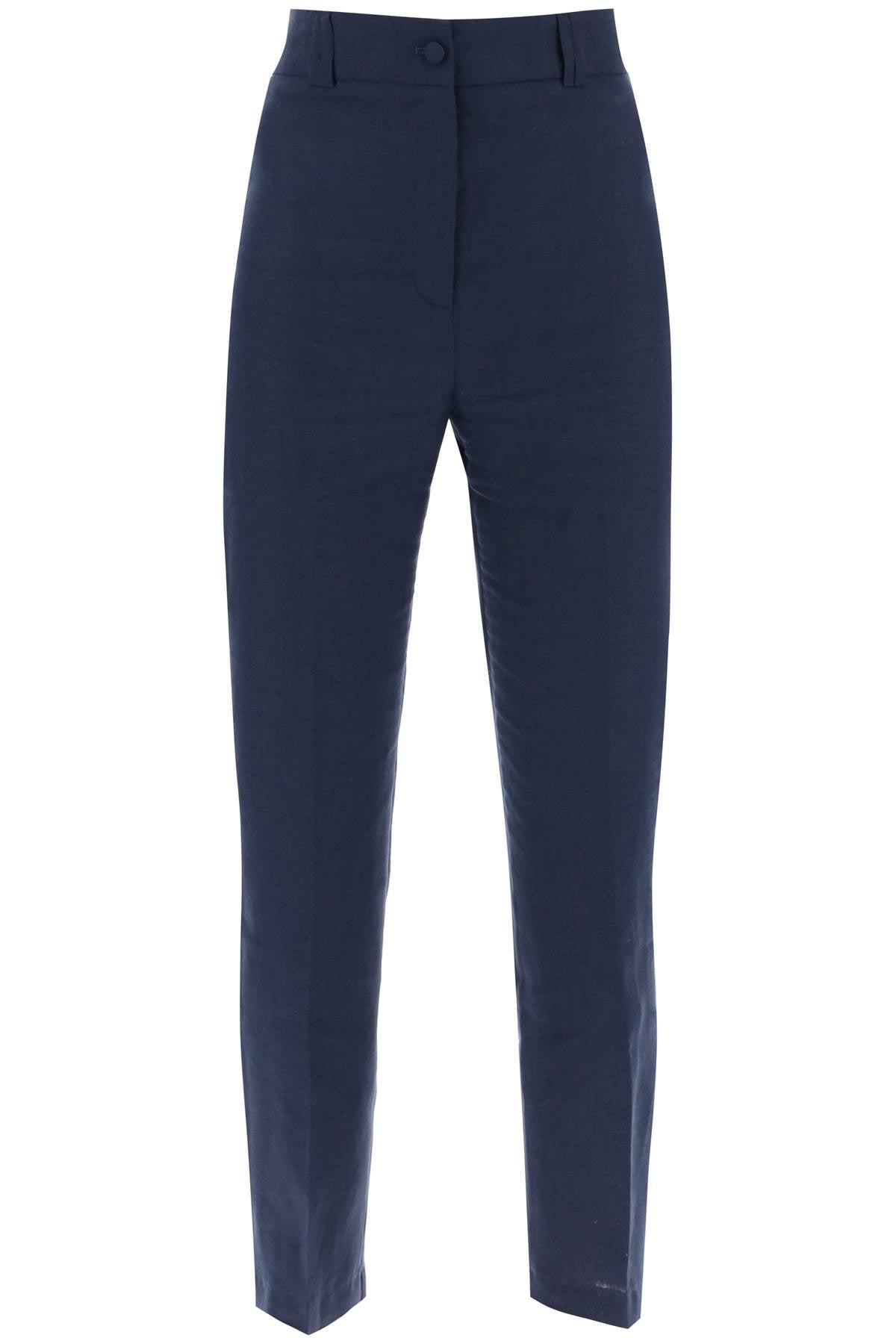 'Loulou' Linen Trousers-women > clothing > trousers-Hebe Studio-Urbanheer