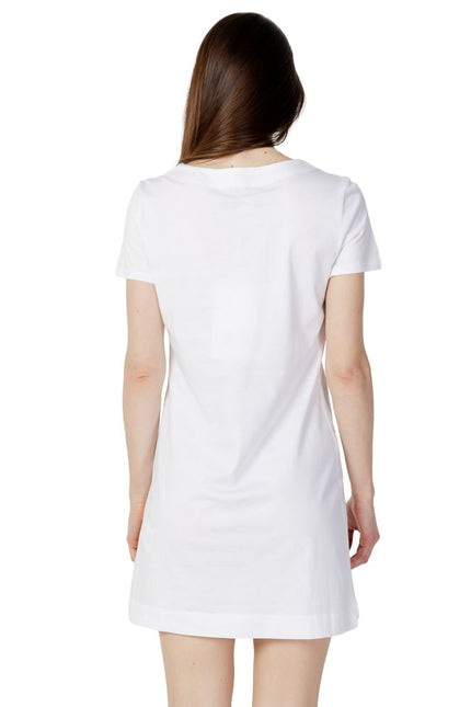 Love Moschino White Cotton Dress