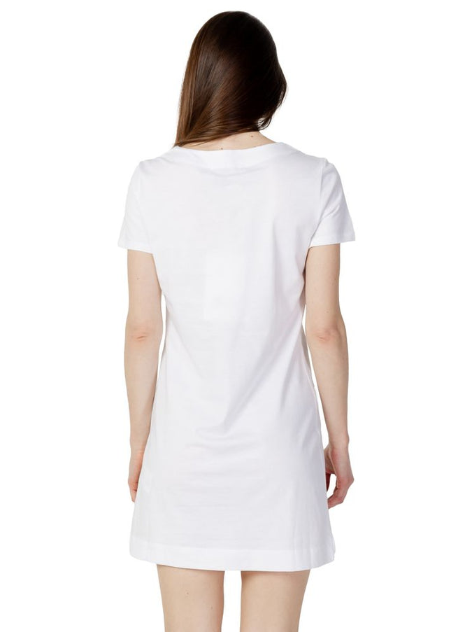 Love Moschino White Cotton Dress