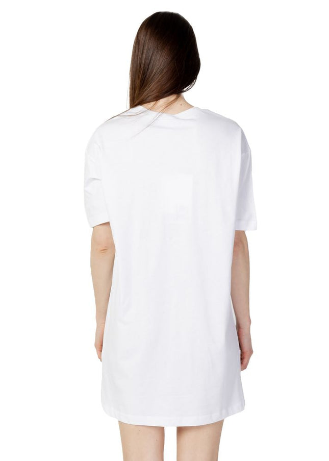 Love Moschino White Cotton Dress