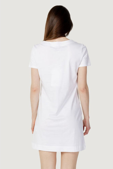 Love Moschino White Cotton Dress