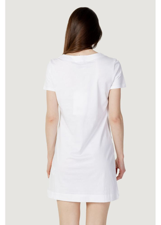 Love Moschino White Cotton Dress