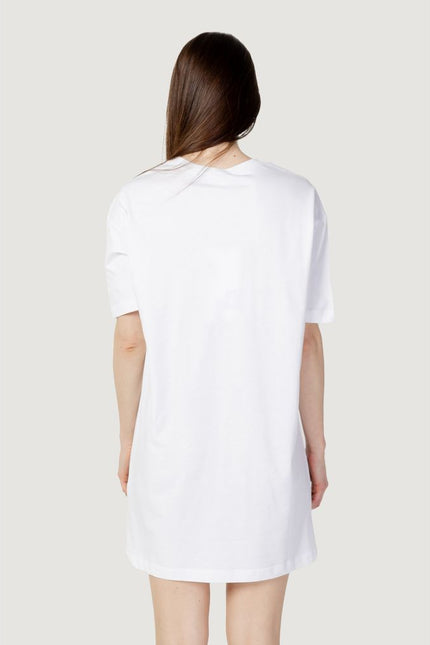 Love Moschino White Cotton Dress