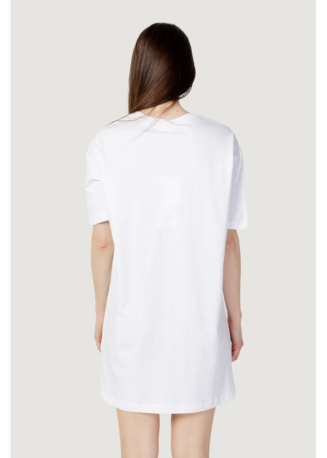 Love Moschino White Cotton Dress