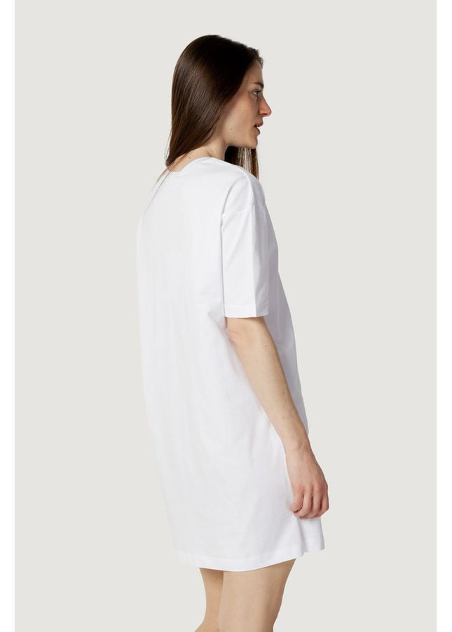 Love Moschino White Cotton Dress