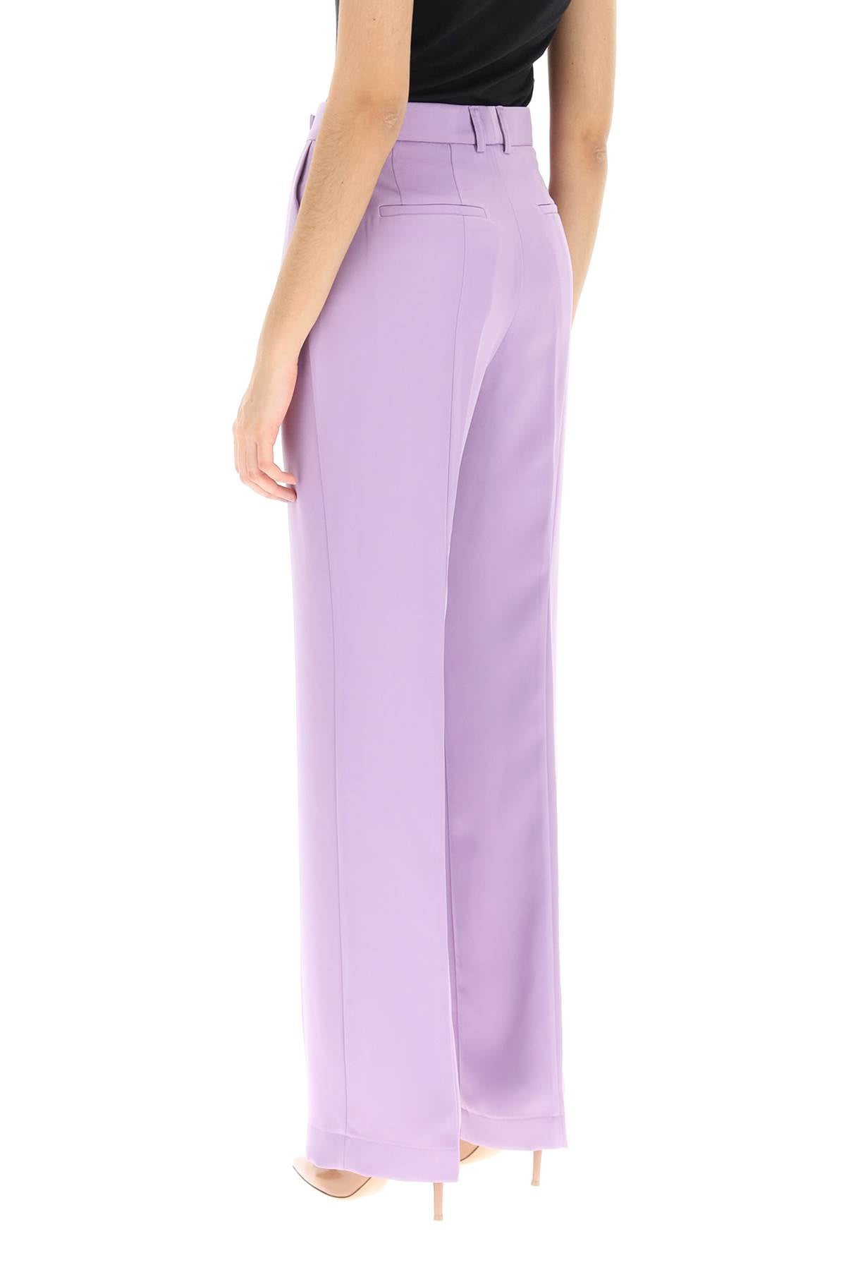 'Lover' Satin Trousers-women > clothing > trousers-Hebe Studio-Urbanheer