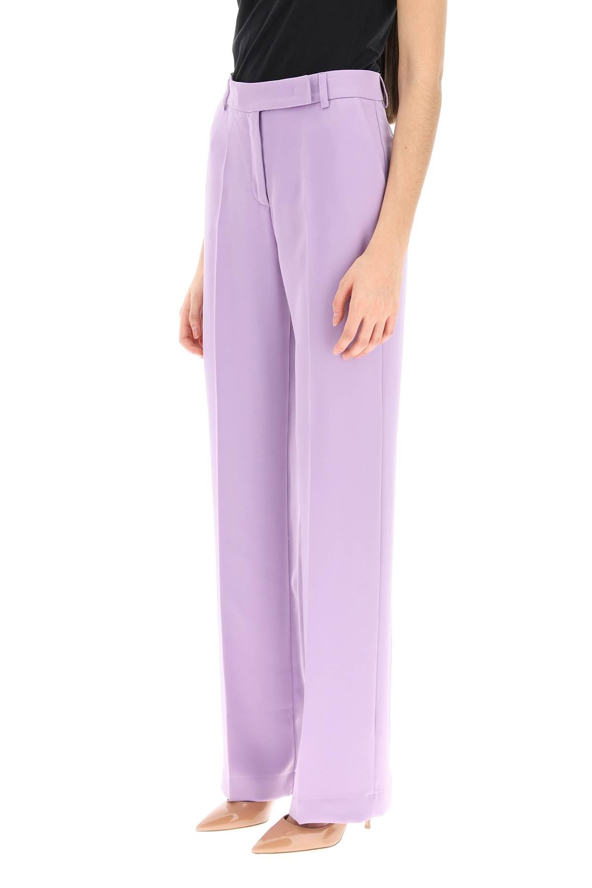 'Lover' Satin Trousers-women > clothing > trousers-Hebe Studio-Urbanheer