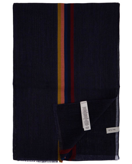 Paul Smith virgin wool checked scarf