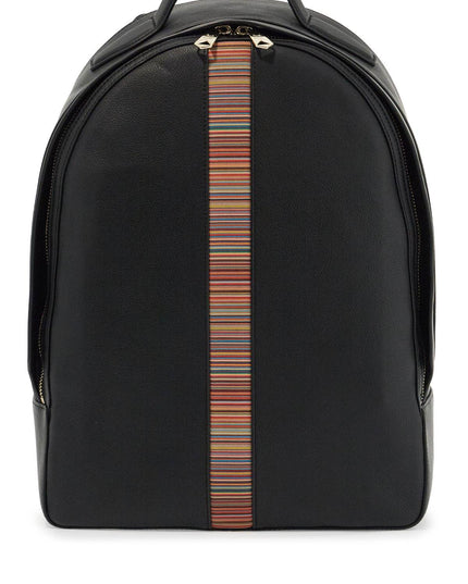 Paul Smith "signature stripe leather backpack"