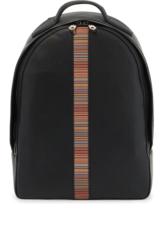 Paul Smith "signature stripe leather backpack"