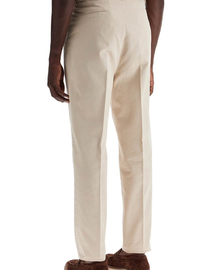 Brunello Cucinelli twill gabardine trousers with garment