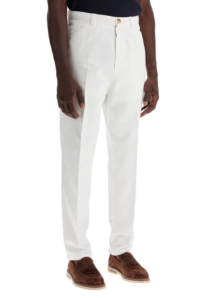 Brunello Cucinelli twill gabardine trousers with garment