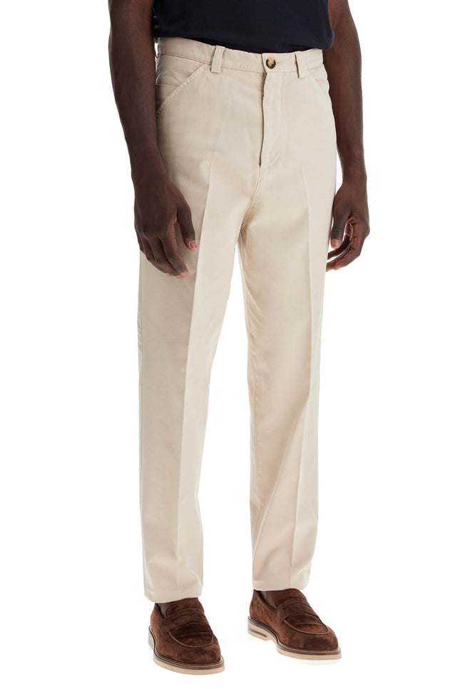 Brunello Cucinelli twill gabardine trousers with garment