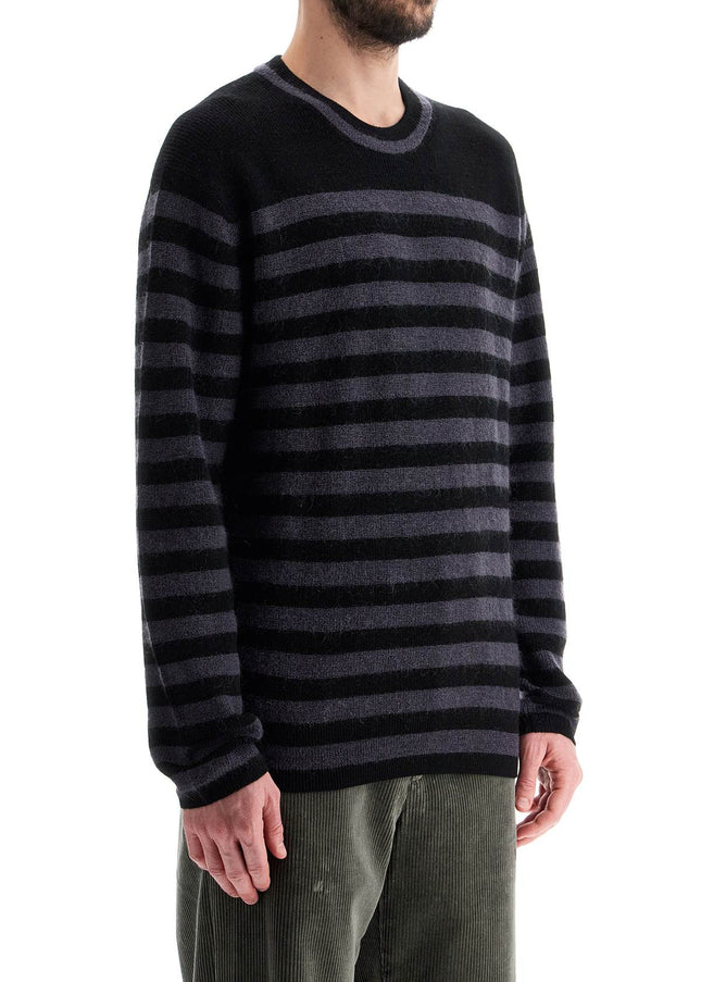 PS Paul Smith striped wool and mohair blend pullover