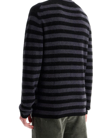 PS Paul Smith striped wool and mohair blend pullover