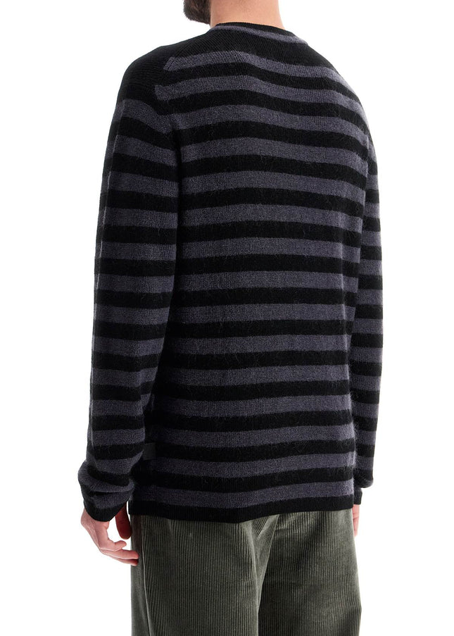 PS Paul Smith striped wool and mohair blend pullover