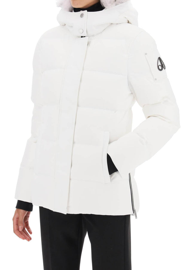 Moose Knuckles 'Cloud 3Q' Hooded Midi Down Jacket-Women's Fashion - Women's Clothing - Jackets & Coats - Jackets-Moose Knuckles-XS-Urbanheer