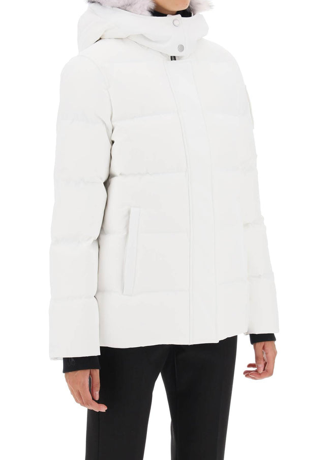 Moose Knuckles 'Cloud 3Q' Hooded Midi Down Jacket-Women's Fashion - Women's Clothing - Jackets & Coats - Jackets-Moose Knuckles-XS-Urbanheer