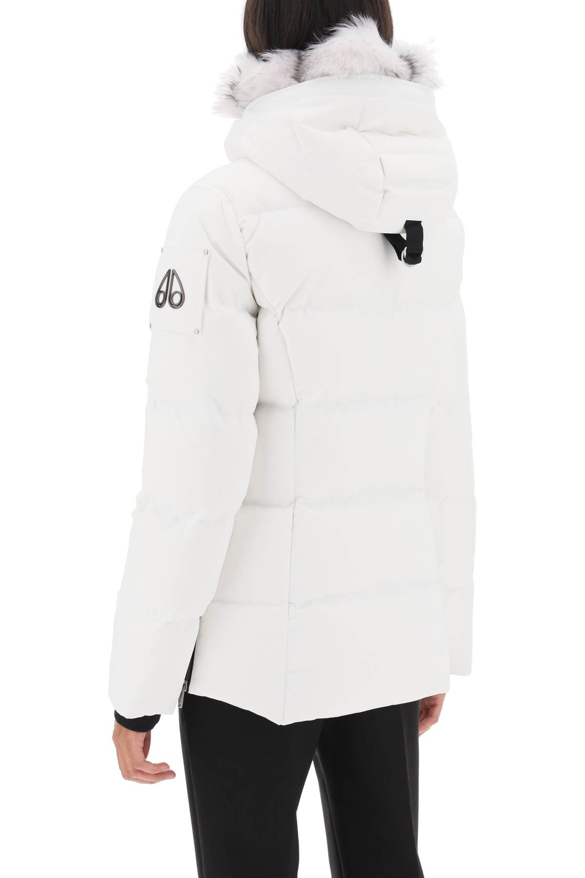 Moose Knuckles 'Cloud 3Q' Hooded Midi Down Jacket-Women's Fashion - Women's Clothing - Jackets & Coats - Jackets-Moose Knuckles-XS-Urbanheer