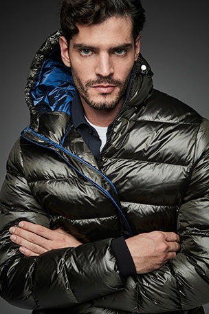 Henry Arroway Marlon Men Puffer Jacket KAKI