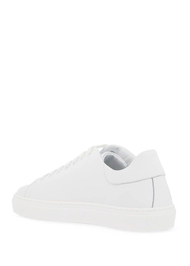 Moschino leather sneakers with logo print