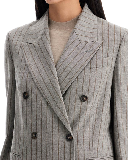 Brunello Cucinelli double-breasted mouliné p