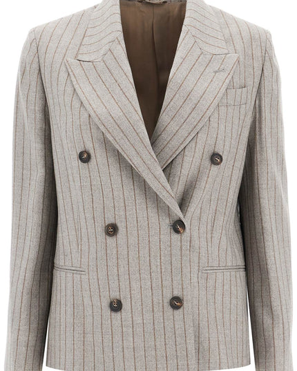 Brunello Cucinelli double-breasted mouliné p