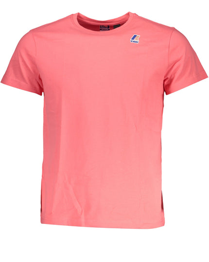 MEN'S K-WAY SHORT SLEEVE T-SHIRT PINK-T-Shirt-K-WAY-Urbanheer