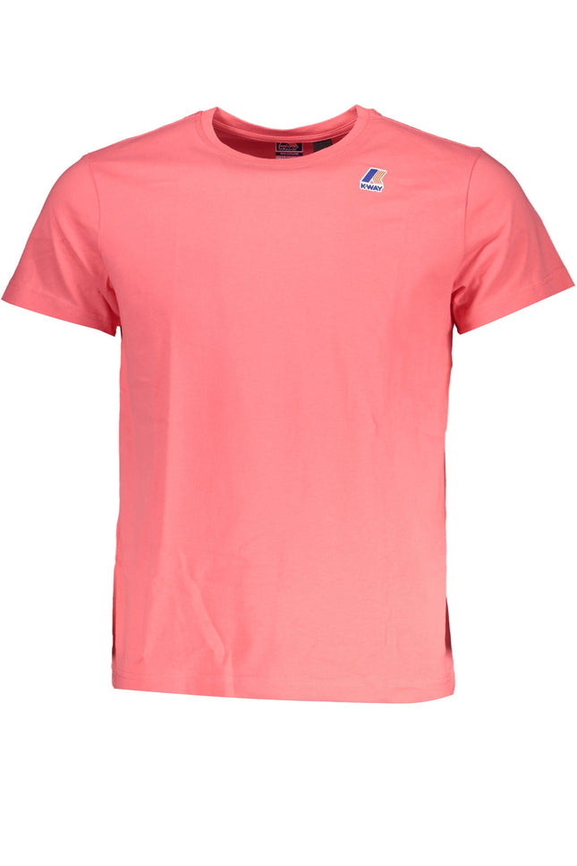 MEN'S K-WAY SHORT SLEEVE T-SHIRT PINK-T-Shirt-K-WAY-Urbanheer