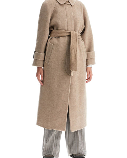 Brunello Cucinelli wool and cashmere coat with belt