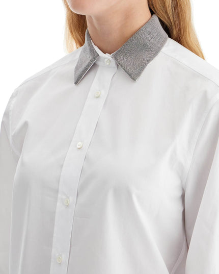 Brunello Cucinelli "shirt with beaded collar